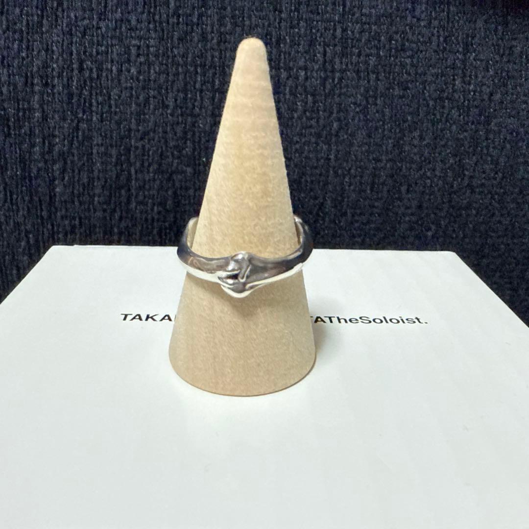 アクセサリー bone shaped band ring.