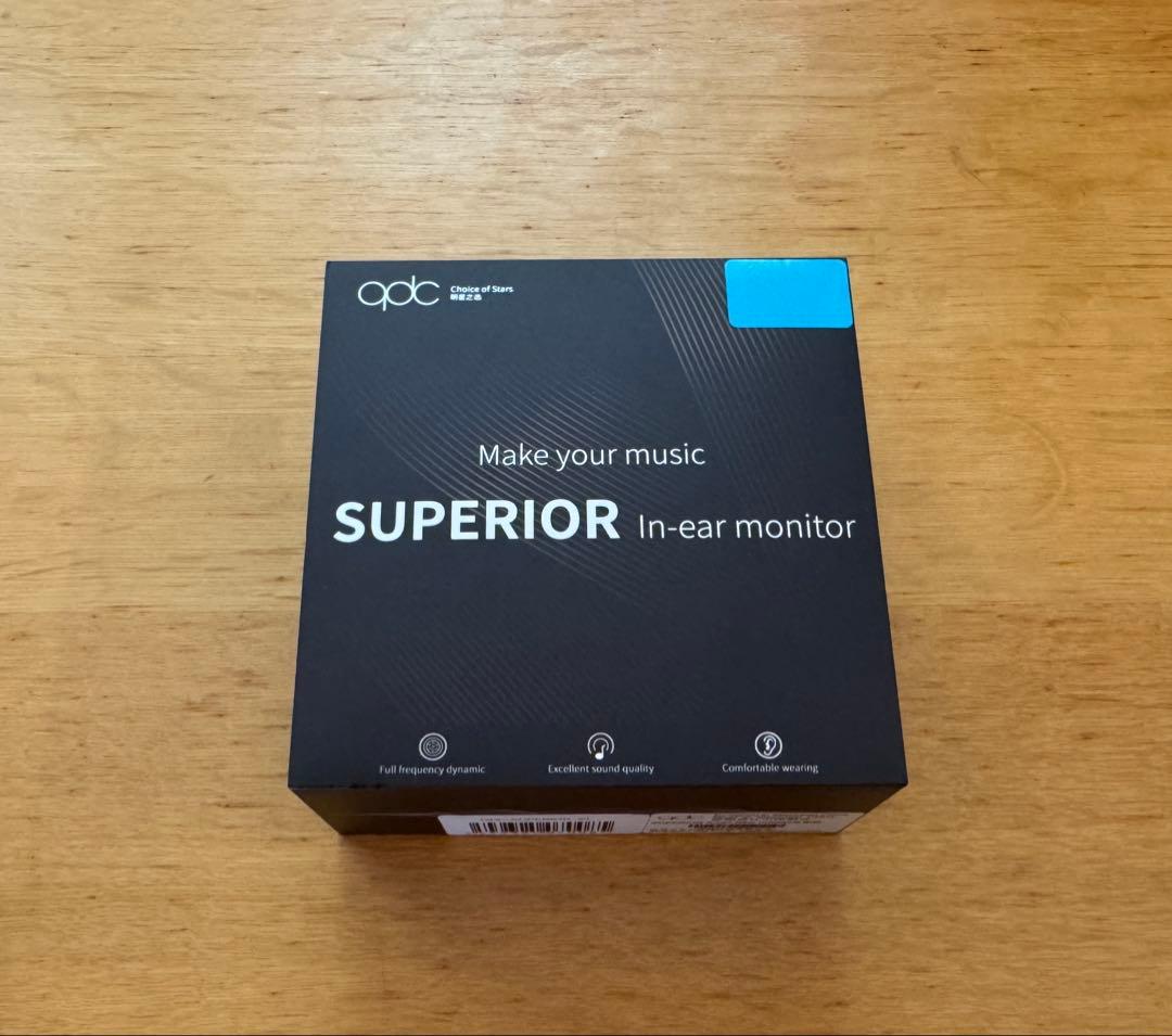 【美品】qdc SUPERIOR BLUE 有線イヤホン